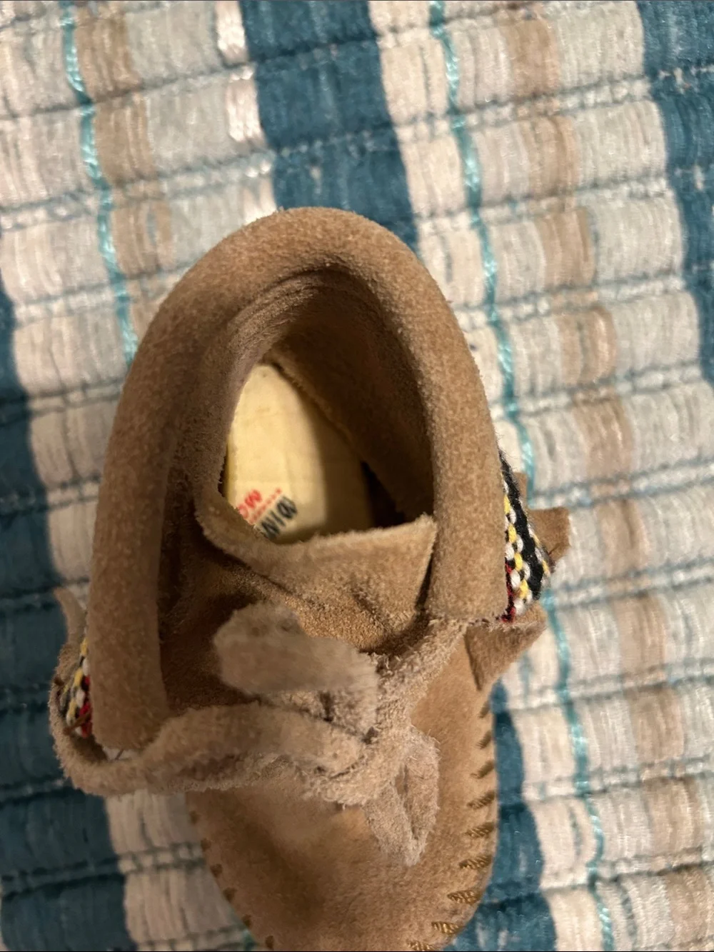 Minnetonka suede sole brown
